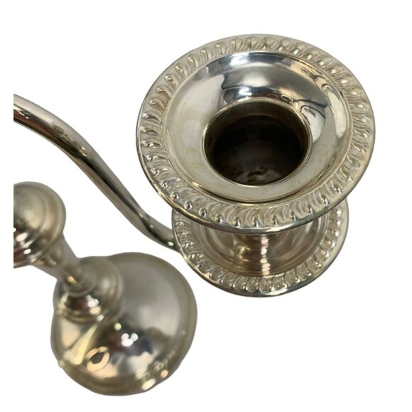 VTG FB Rogers 7583  Silver Candelabra Candle Holder Holiday 13 x 13 Bridgerton - Picture 5 of 9